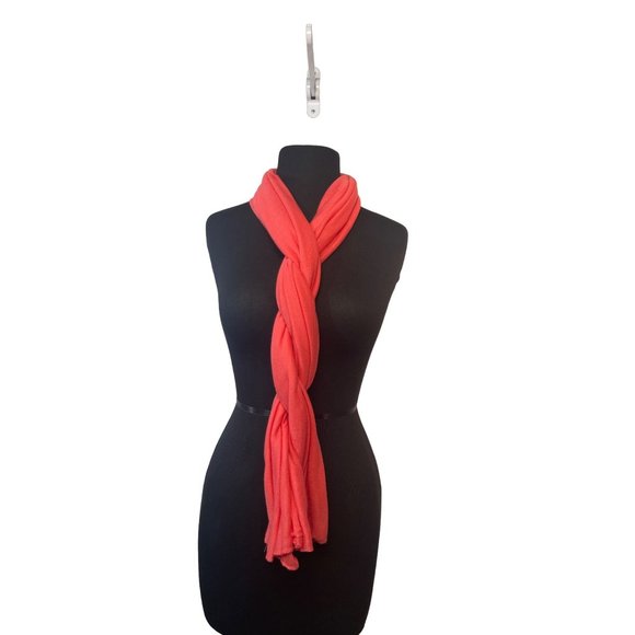 Lane Bryant Coral Jersey Knit Scarf Wrap  60 inch - Picture 1 of 7